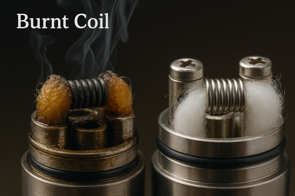 Reason for The Burnt Taste in My Vape